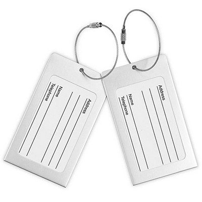 Aluminum Metal Travel Luggage Tag