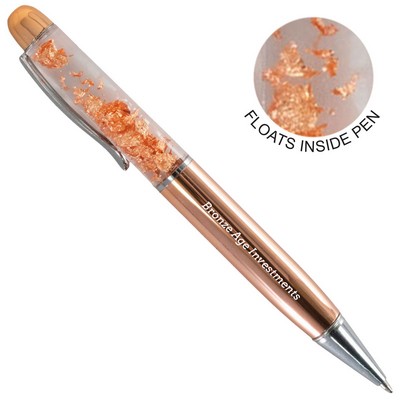 Floating Bronze Flake Pen