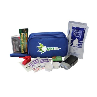 Disaster Survival Kit w/Nylon Bag & Strap (26 Pieces)