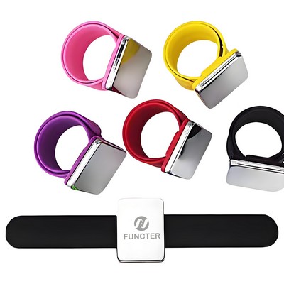 Slap Bracelet W/ Hair Pin Holder Magnetic Wristband
