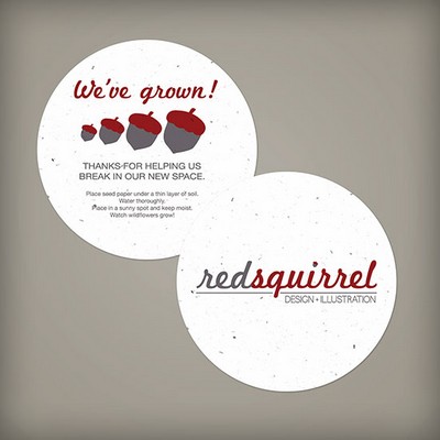 Double-Sided Medium Seed Paper Circle Coasters