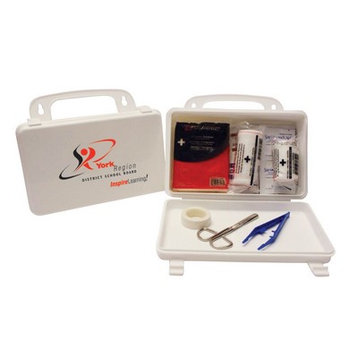 First Aid Kit w/Wall Mountable Plastic Case (63 Pieces)