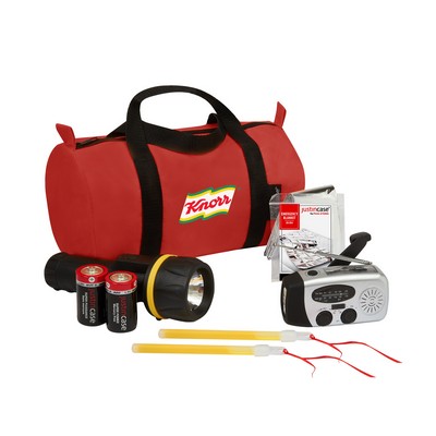 Power Outage Kit w/ Dynamo Solar AM-FM Radio/Flashlight w/ USB Port