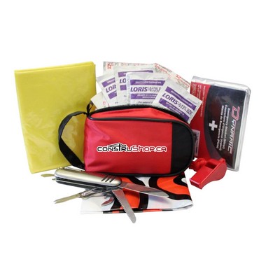 Road Hazard Kit w/Nylon Bag & Belt Loop (22 Pieces)